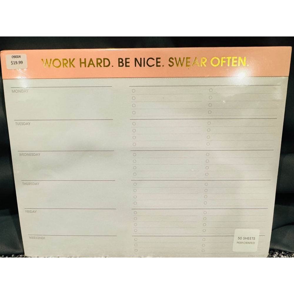 Chez Gagné Weekly Planner Pad Pink - Picture 3 of 5